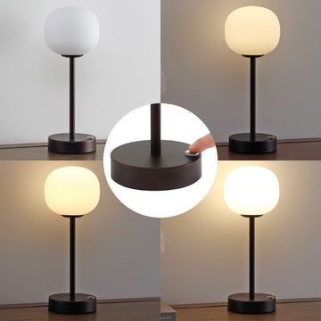 Natalia 12.25" Modern Minimalist Iron Rechargeable Integrated LED Table Lamp - JONATHAN Y